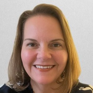 Woman with shoulder length hair