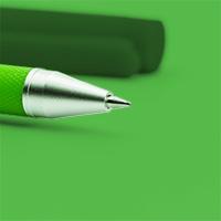 Green pen on a green background