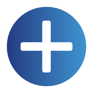 blue plus icon