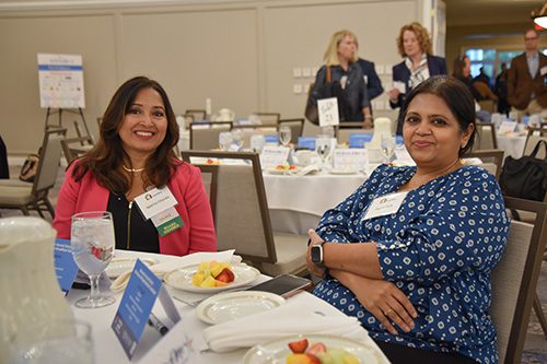 Women at table